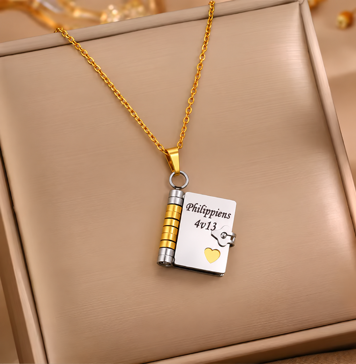 Collier Bible - Sa Parole, près de ton cœur.